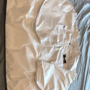 Nike, University of Michigan team issued, 1/4 zip, lightweight jacket